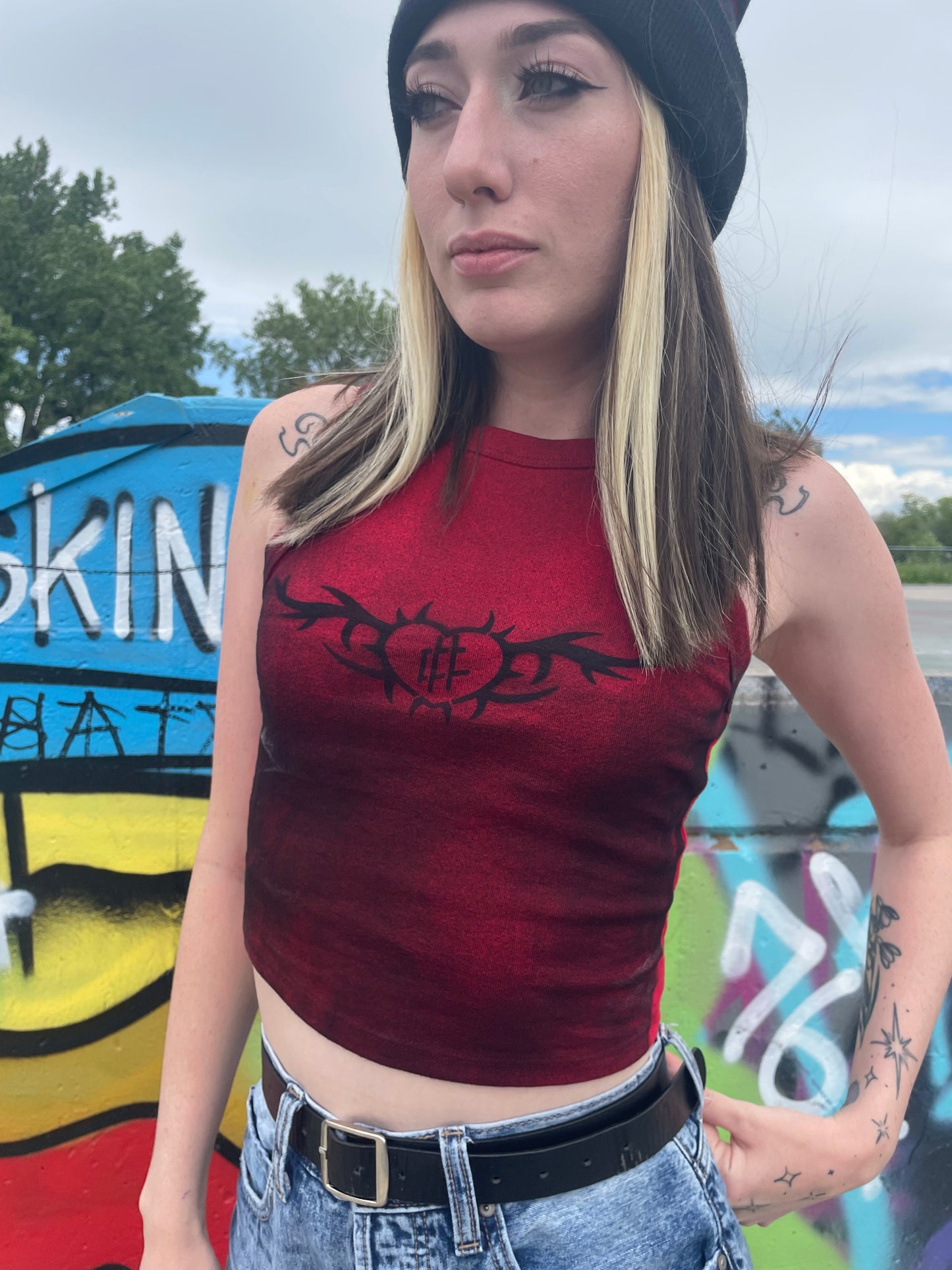 Tramp stamp tank top