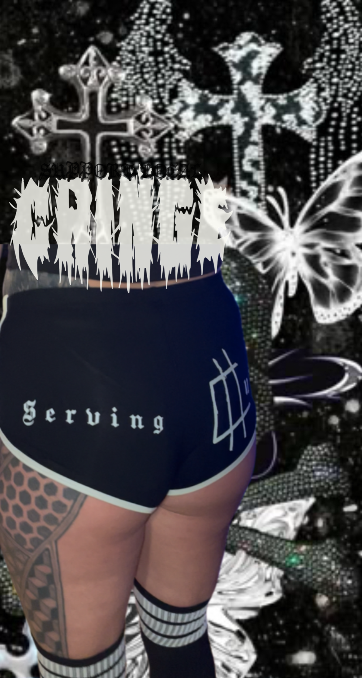 Serving cringe shorts