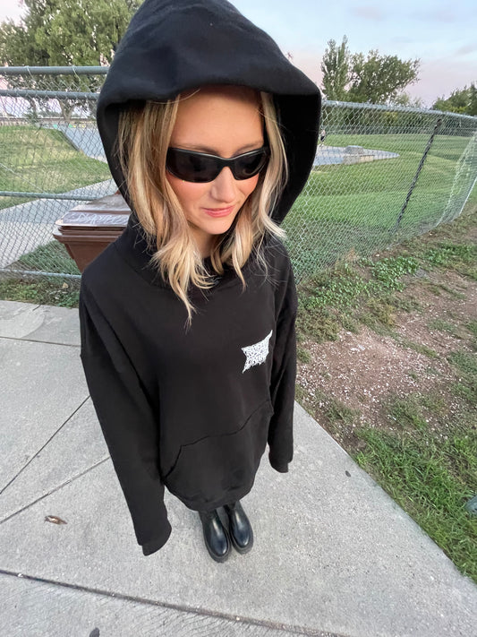 Writing on the wall hoodie (only 1)