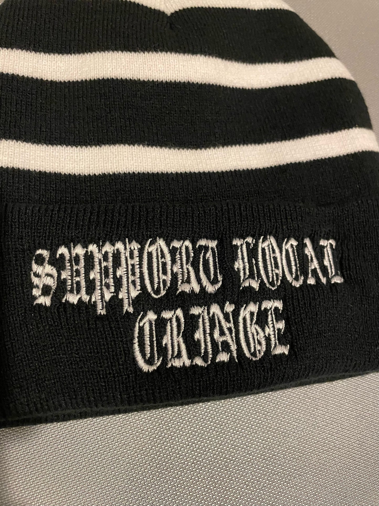 Black Cringe Bombshell Beanie