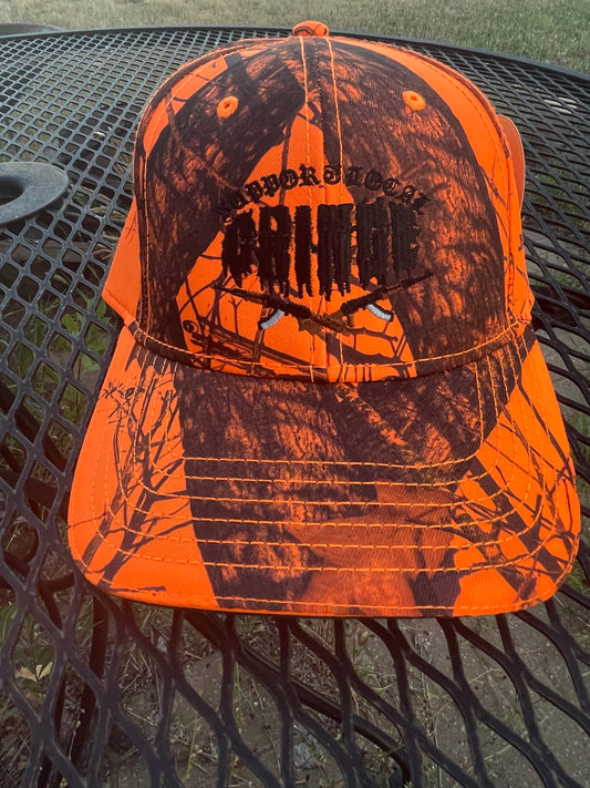 Embroidered SLC Cap Orange Camo